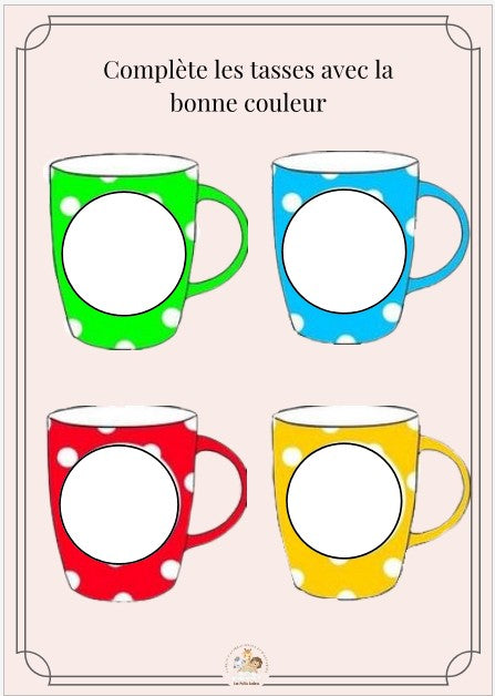 Livret d'apprentissage : LES COULEURS