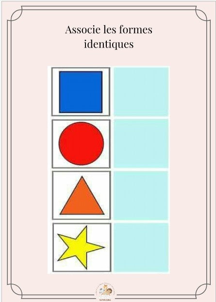 Livret d'apprentissage : LES FORMES