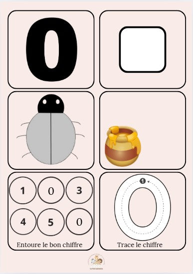 Livret d'apprentissage : J'APPRENDS LES CHIFFRES