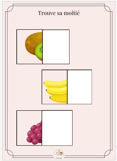 Livret d'apprentissage : LES FRUITS & LES LEGUMES