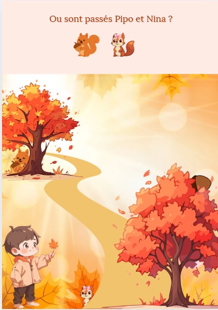 Livret d'activités : L'AUTOMNE