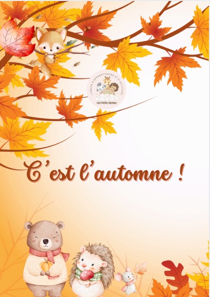 Livret d'activités : L'AUTOMNE