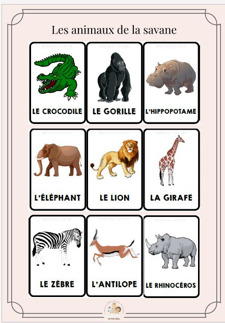 Livret d'apprentissage : LES ANIMAUX